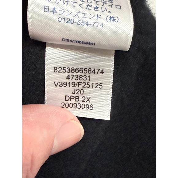 Lands End Black 100% Cashmere Turtleneck Sweater Size 2X (20W-22W) Super Soft - Picture 8 of 10